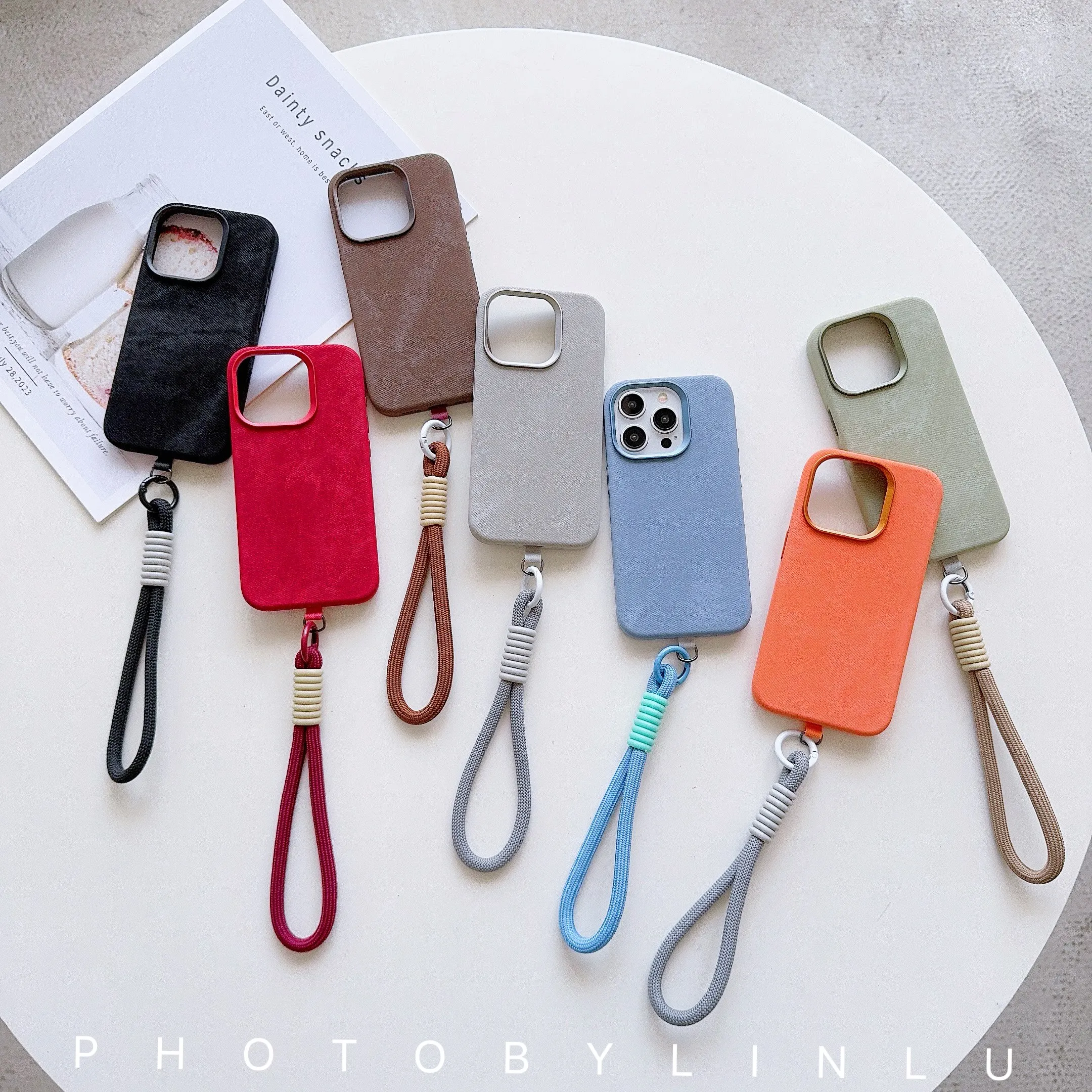 Luxury Leather Flannel Phone Case Built-in Magnetic & Hand Lanyard for iPhone 14 15 16 17 Series
Luxury Leather Flannel Phone Case Built-in Magnetic & Hand Lanyard for iPhone 14 15 16 17 Series