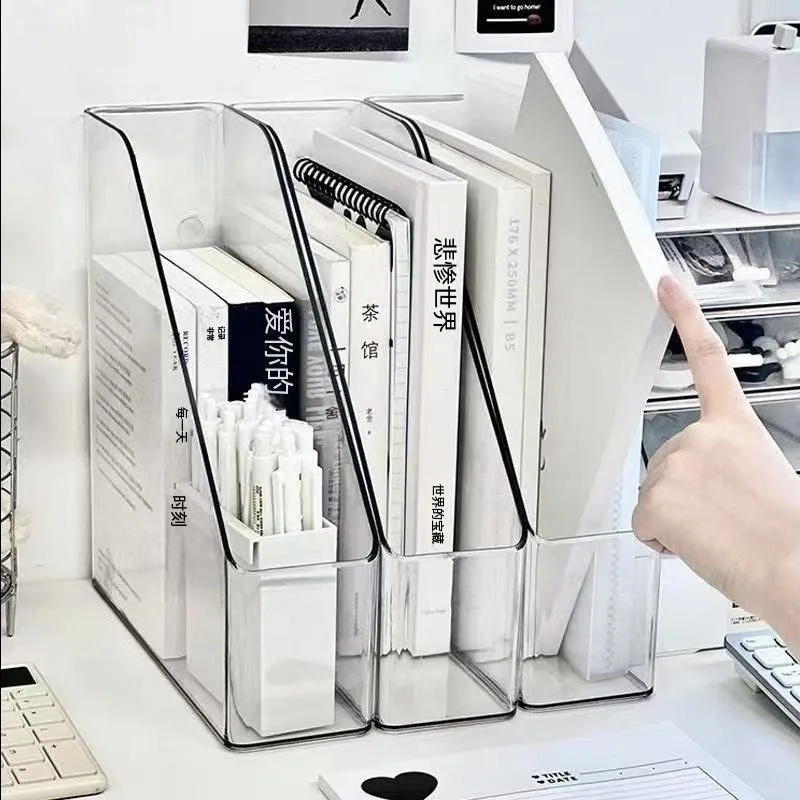 Acrylic A4 Storage Filing Box for Documents Plastic Paper File Organizer Vertical Magazine Rack Desk Folder Desktop Supplies
Acrylic A4 Storage Filing Box for Documents Plastic Paper File Organizer Vertical Magazine Rack Desk Folder Desktop Supplies