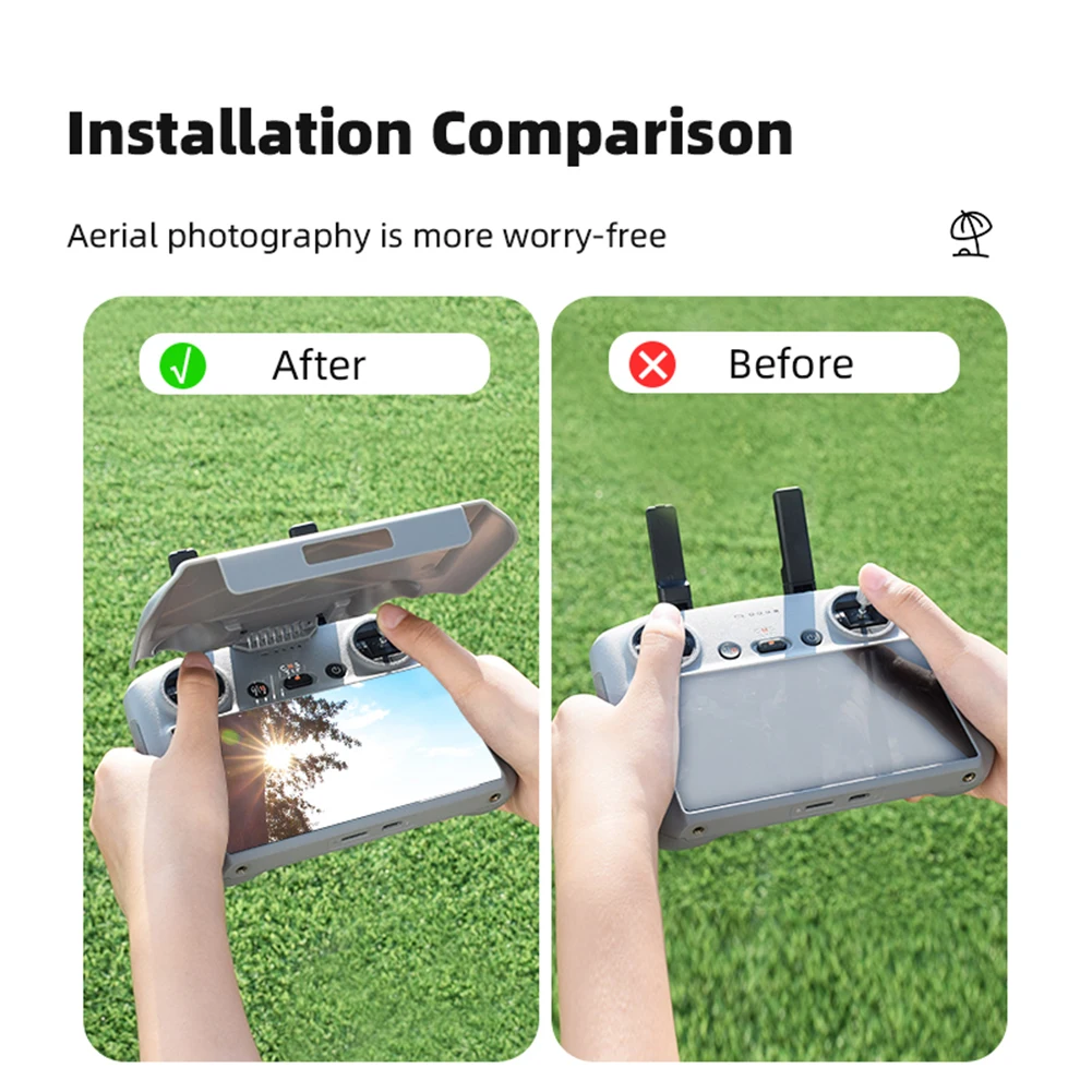 Foldable Remote Control Sun Hood for DJI RC 2 Lightweight Screen Protection and Glare Reduction Accessories
Foldable Remote Control Sun Hood for DJI RC 2 Lightweight Screen Protection and Glare Reduction Accessories
