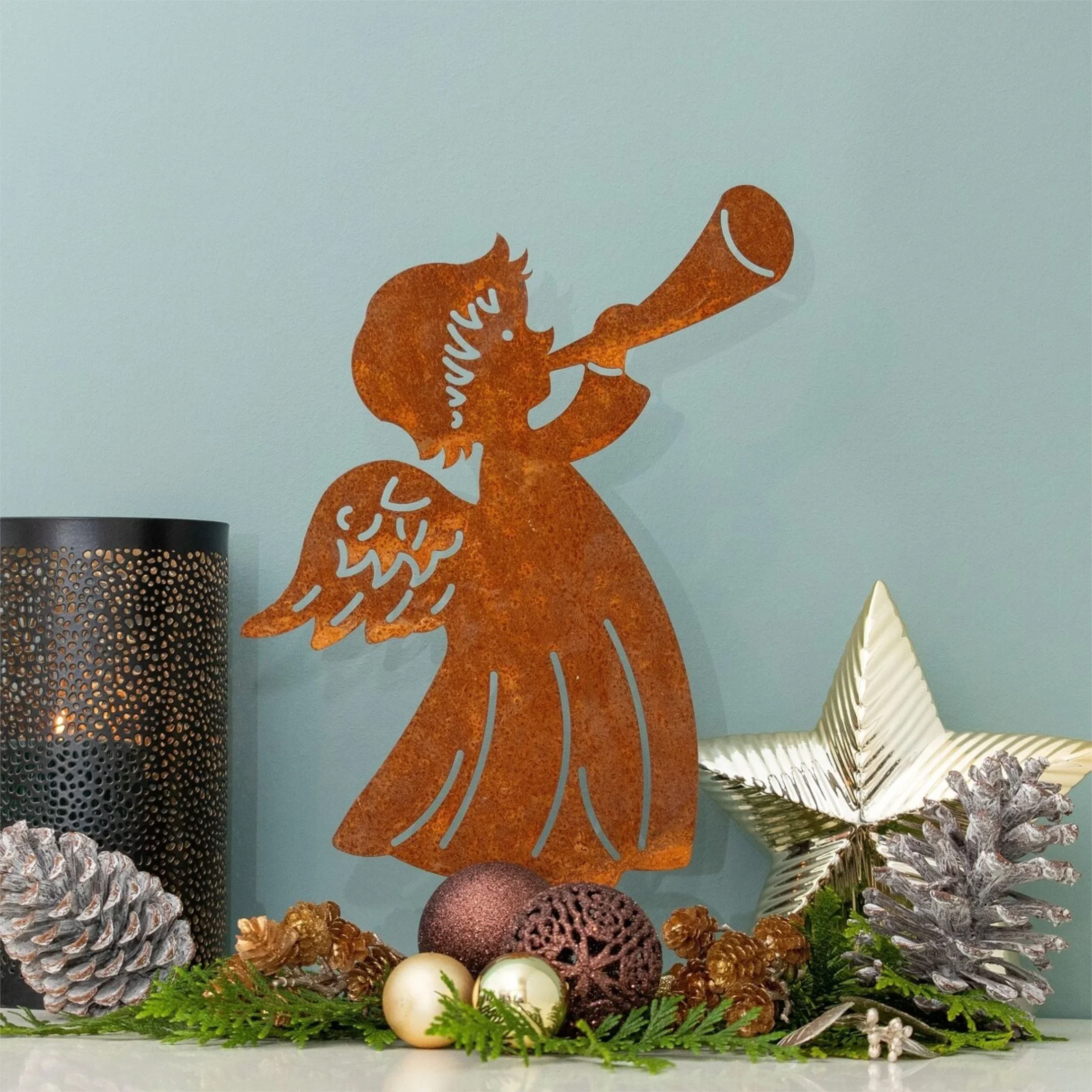 Декоративная статуэтка ангела из металла в деревенском стиле для сада, улицы, праздничного декора, сувенир, подарок
Декоративная статуэтка ангела из металла в деревенском стиле для сада, улицы, праздничного декора, сувенир, подарок