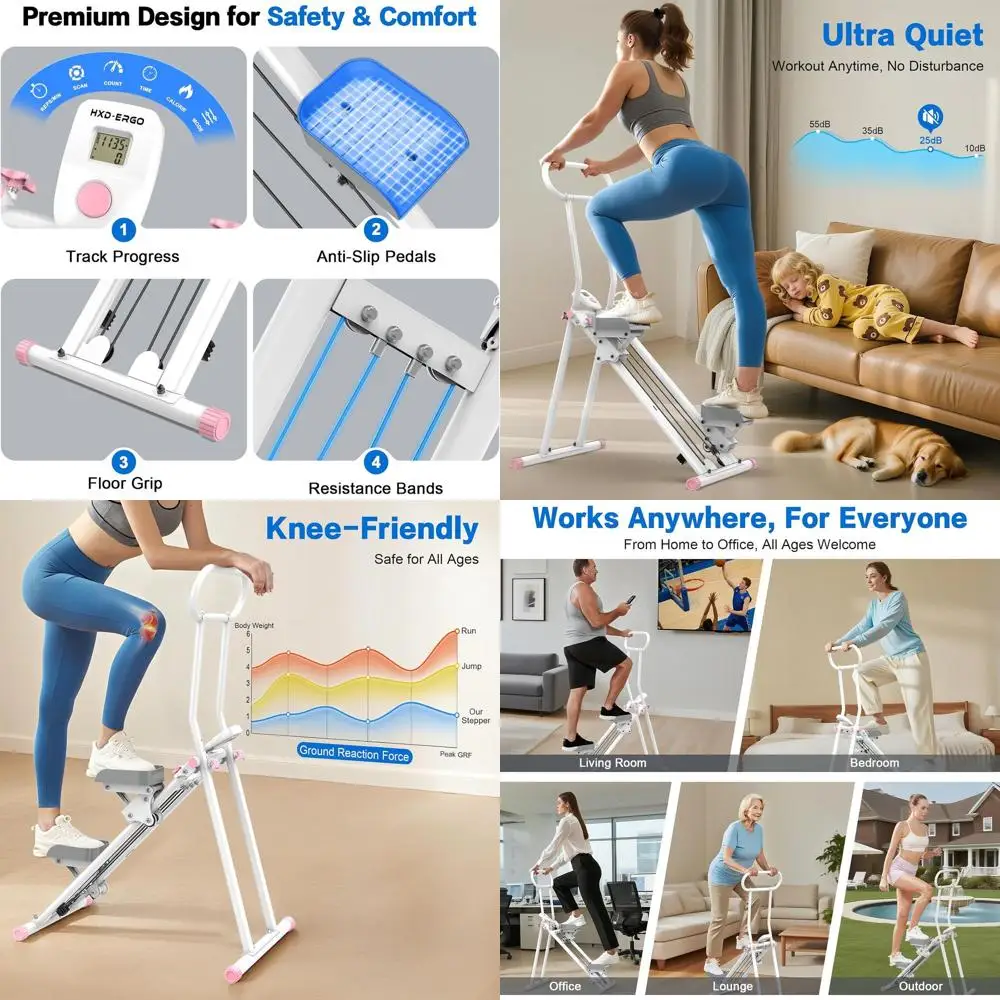 Тренажер для вертикального скалолазания с регулируемым сопротивлением для кардиотренировок всего тела и складной конструкцией
Тренажер для вертикального скалолазания с регулируемым сопротивлением для кардиотренировок всего тела и складной конструкцией