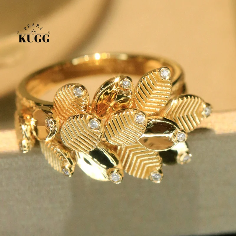 KUGG 100% 18K Yellow Gold Rings Vintage Fashion Design Coffee Bean Shape Enquisite Ring for Women High Party Jewelry
KUGG 100% 18K Yellow Gold Rings Vintage Fashion Design Coffee Bean Shape Enquisite Ring for Women High Party Jewelry