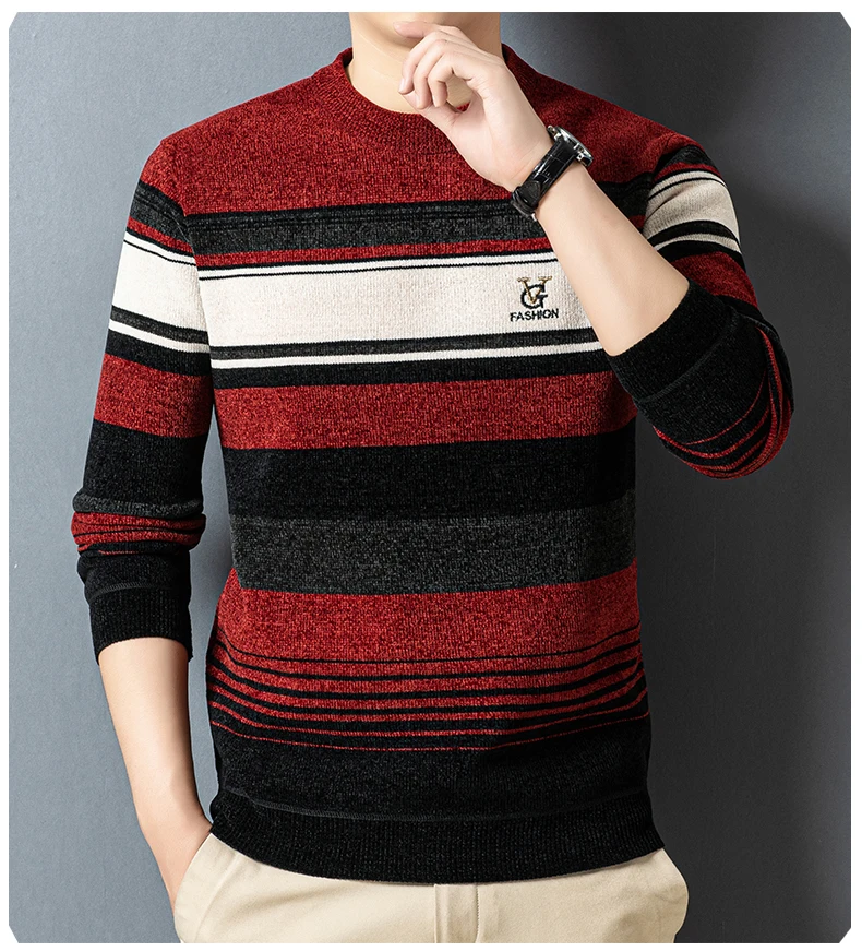 High End Winter Sweater Men's Top, Middle-aged and Elderly with Plush and Thick Round Neck Knitted Sweater
High End Winter Sweater Men's Top, Middle-aged and Elderly with Plush and Thick Round Neck Knitted Sweater