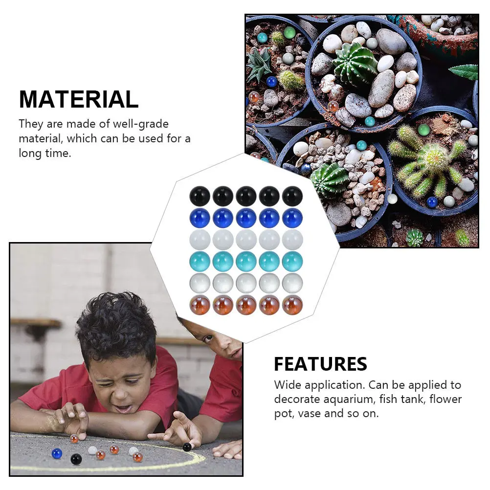 30pcs Crystal Ball Marbles Glass Balls For Fish Tank Plant Decor Playthings Hydroponic Marbles Party Decoration Decors
30pcs Crystal Ball Marbles Glass Balls For Fish Tank Plant Decor Playthings Hydroponic Marbles Party Decoration Decors