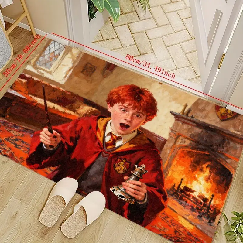 1 шт., волшебный напольный коврик Harry Potter Ron Weasley Wizarding World, декоративный нескользящий коврик Гриффиндор House, идеально подходит для 
1 шт., волшебный напольный коврик Harry Potter Ron Weasley Wizarding World, декоративный нескользящий коврик Гриффиндор House, идеально подходит для
