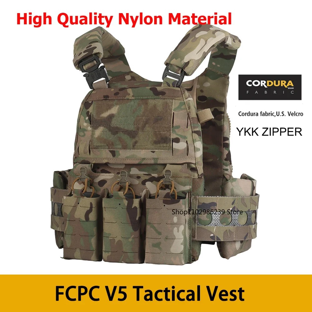 Hunting Vest Ferro Style V5 FCPC Plate Carrier Quick Release Molle Adjustable Breathable Airsoft Vest with 556 Triple Mag Pouch
Hunting Vest Ferro Style V5 FCPC Plate Carrier Quick Release Molle Adjustable Breathable Airsoft Vest with 556 Triple Mag Pouch