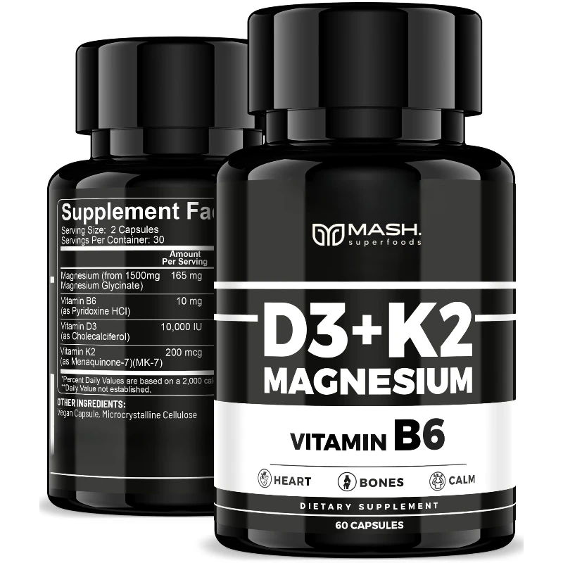 Vitamin D3 K2 - Boosts Immune Support, Improves Mood, Promotes Bone and Teeth Health, Boosts Immunity, Easy To Swallow
Vitamin D3 K2 - Boosts Immune Support, Improves Mood, Promotes Bone and Teeth Health, Boosts Immunity, Easy To Swallow