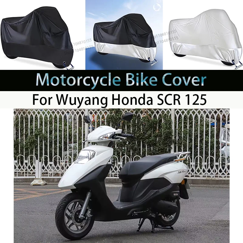 Для Honda SCR-125 чехол для мотоцикла, дождевик, водонепроницаемый пылезащитный УФ-чехол, пальто, крытый и открытый чехол для мотоцикла, скутера
Для Honda SCR-125 чехол для мотоцикла, дождевик, водонепроницаемый пылезащитный УФ-чехол, пальто, крытый и открытый чехол для мотоцикла, скутера