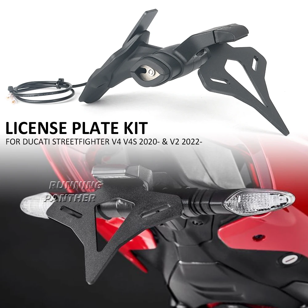 For Ducati Streetfighter V2 2022- & V4 S V4S 2020- Motorcycle Rear Short Tail Stock License Plate Holder Tailstock Frame Bracket
For Ducati Streetfighter V2 2022- & V4 S V4S 2020- Motorcycle Rear Short Tail Stock License Plate Holder Tailstock Frame Bracket