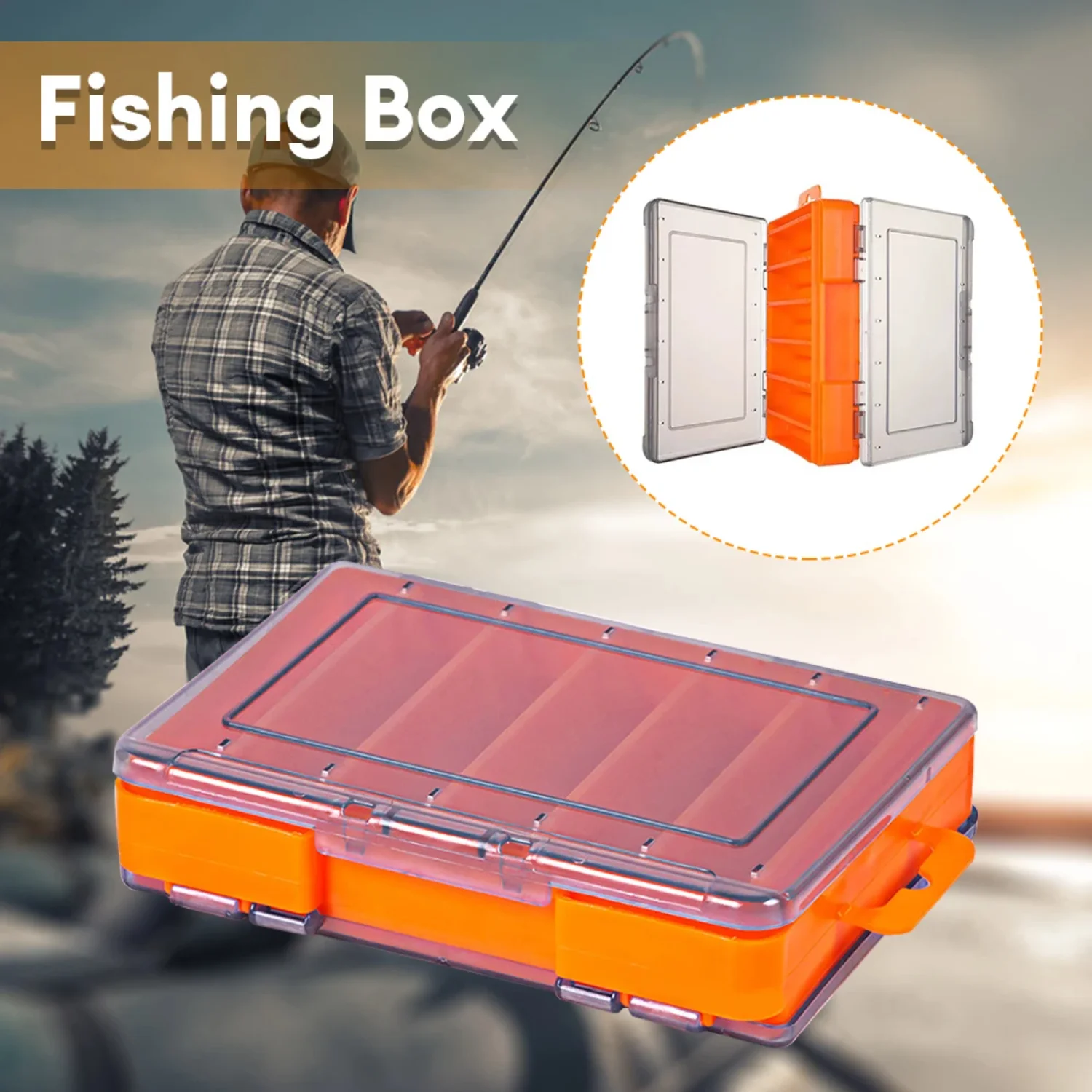 12 Compartments Fishing Box Outdoor Portable Double Sided Lure Bait Organization Multi Functional High Quality Fishing Tool Box
12 Compartments Fishing Box Outdoor Portable Double Sided Lure Bait Organization Multi Functional High Quality Fishing Tool Box