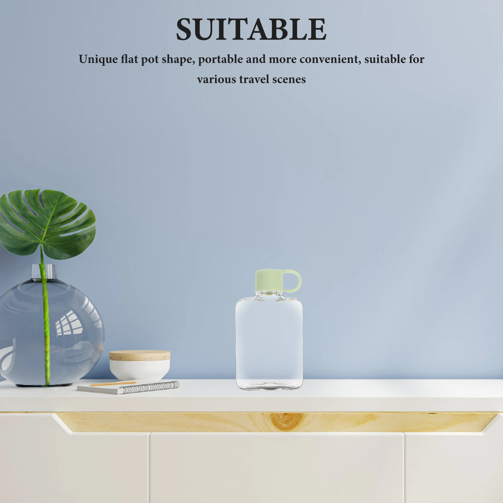 360Ml Travel Flat Water Bottle Portable Lightweight Reusable Plastic Flask No Straw Ideal for Outdoor Use Camping Hiking Running
360Ml Travel Flat Water Bottle Portable Lightweight Reusable Plastic Flask No Straw Ideal for Outdoor Use Camping Hiking Running