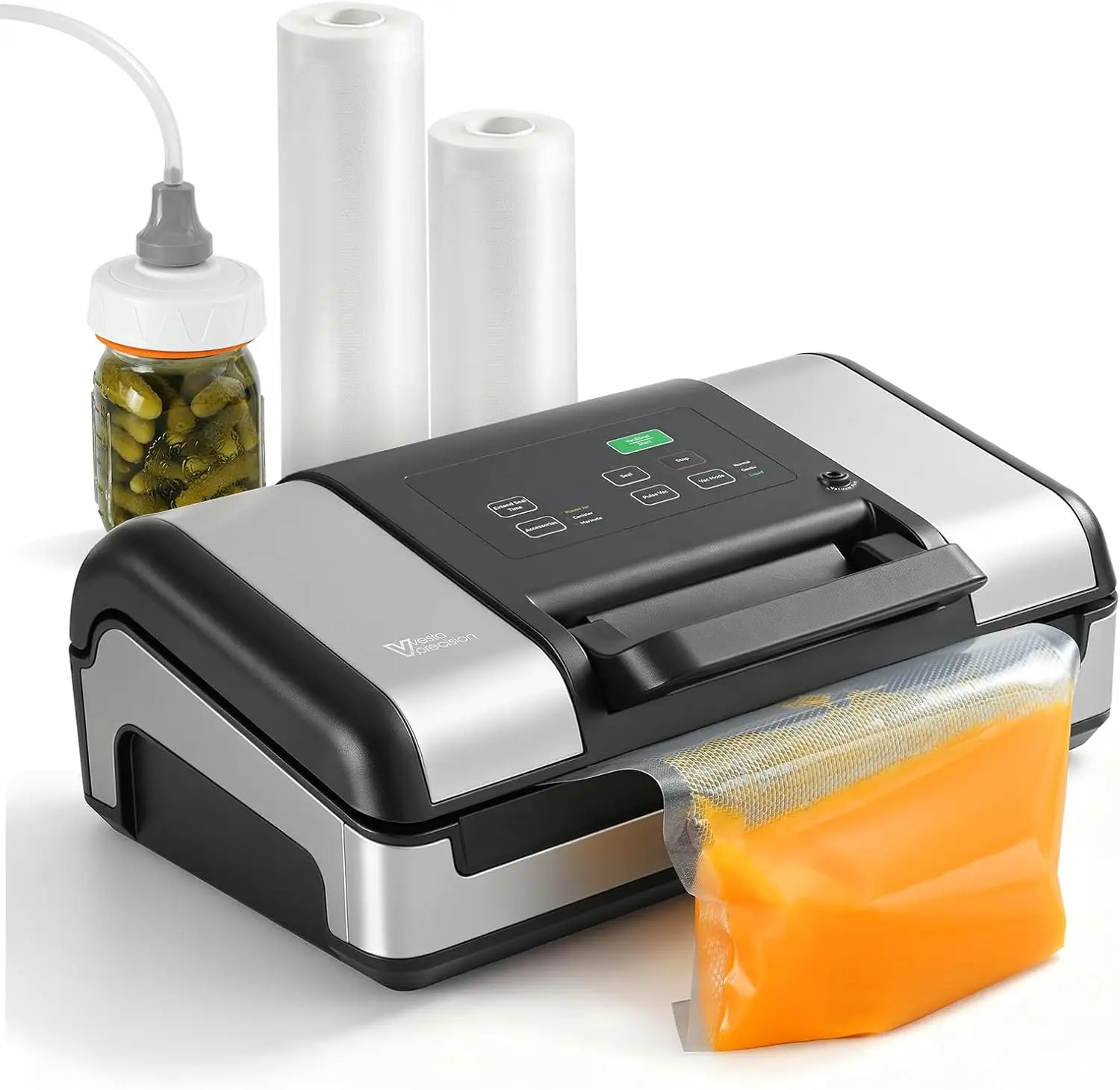 Вакуумный упаковщик Vesta Precision 12 дюймов для жидких и влажных продуктов, интеллектуальная термозапайка предотвращает плавление пакетов, встроенный резак и ролик
Вакуумный упаковщик Vesta Precision 12 дюймов для жидких и влажных продуктов, интеллектуальная термозапайка предотвращает плавление пакетов, встроенный резак и ролик