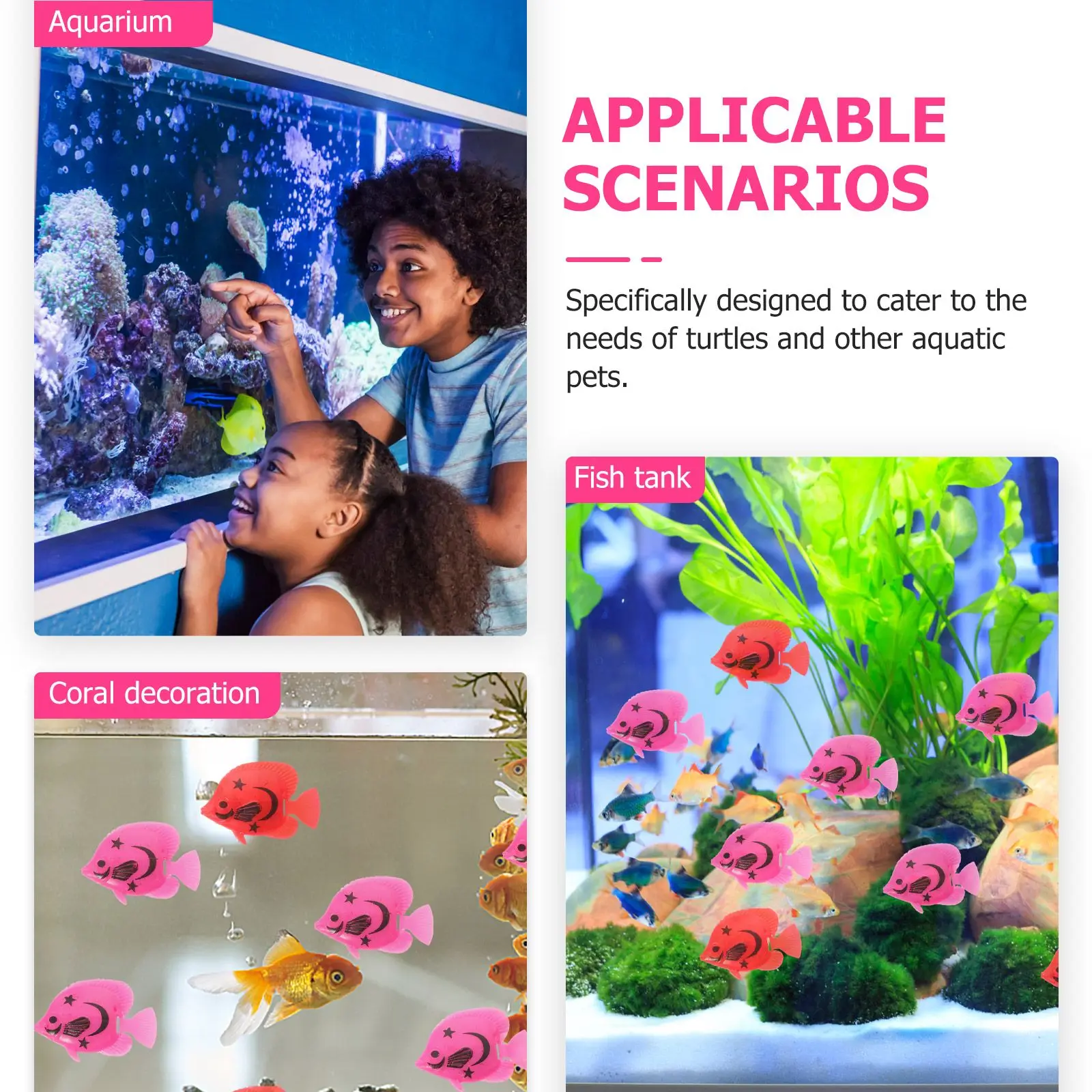 10 Pcs Lifelike Plastic Artificial for Aquarium Decor Random Color Floating Fish Tank Toys Small Size Pet Supplies Decorative
10 Pcs Lifelike Plastic Artificial for Aquarium Decor Random Color Floating Fish Tank Toys Small Size Pet Supplies Decorative