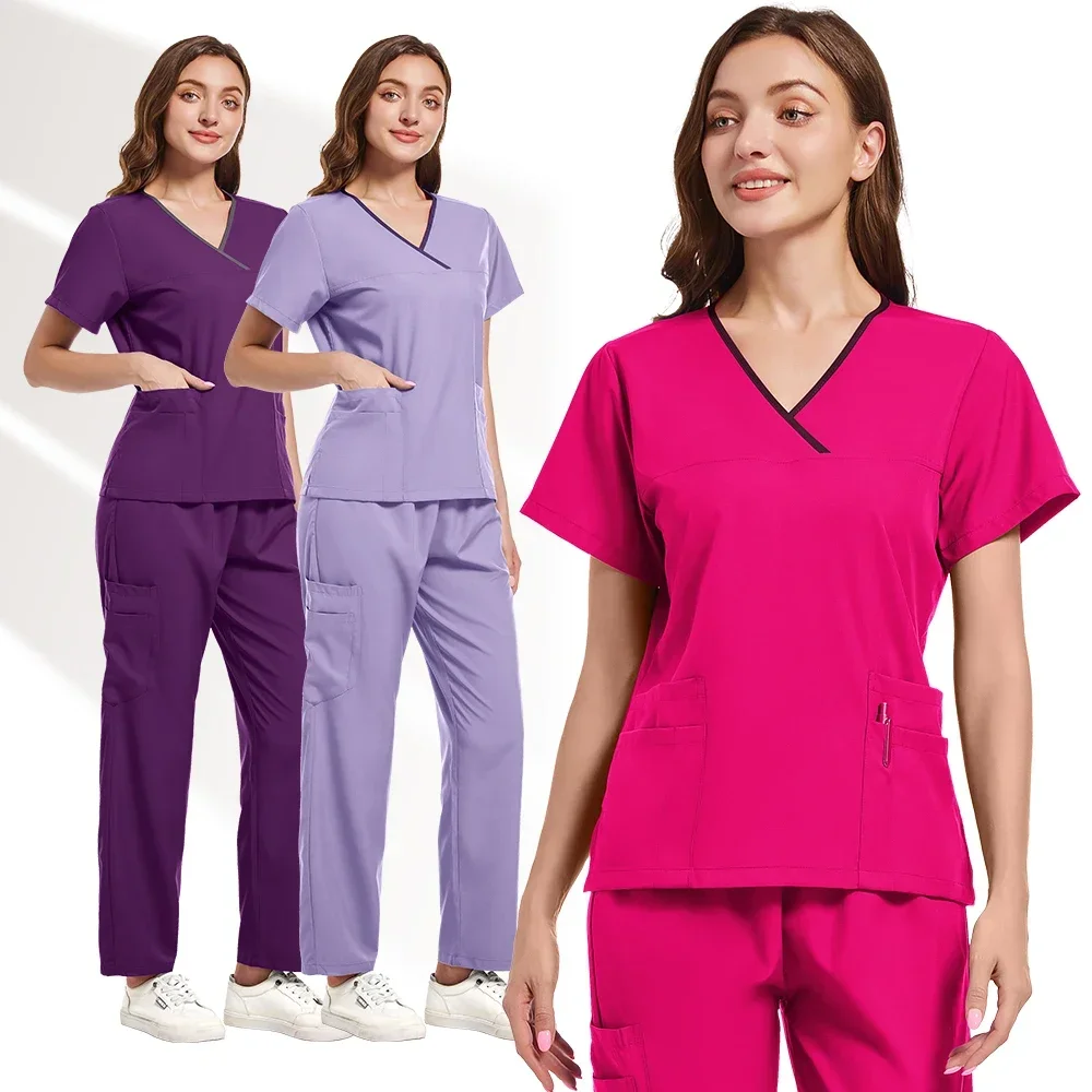 Men's and women's multi-colored short-sleeved hospital doctor's overalls Oral dental surgery uniform Pharmacy nurse set
Men's and women's multi-colored short-sleeved hospital doctor's overalls Oral dental surgery uniform Pharmacy nurse set