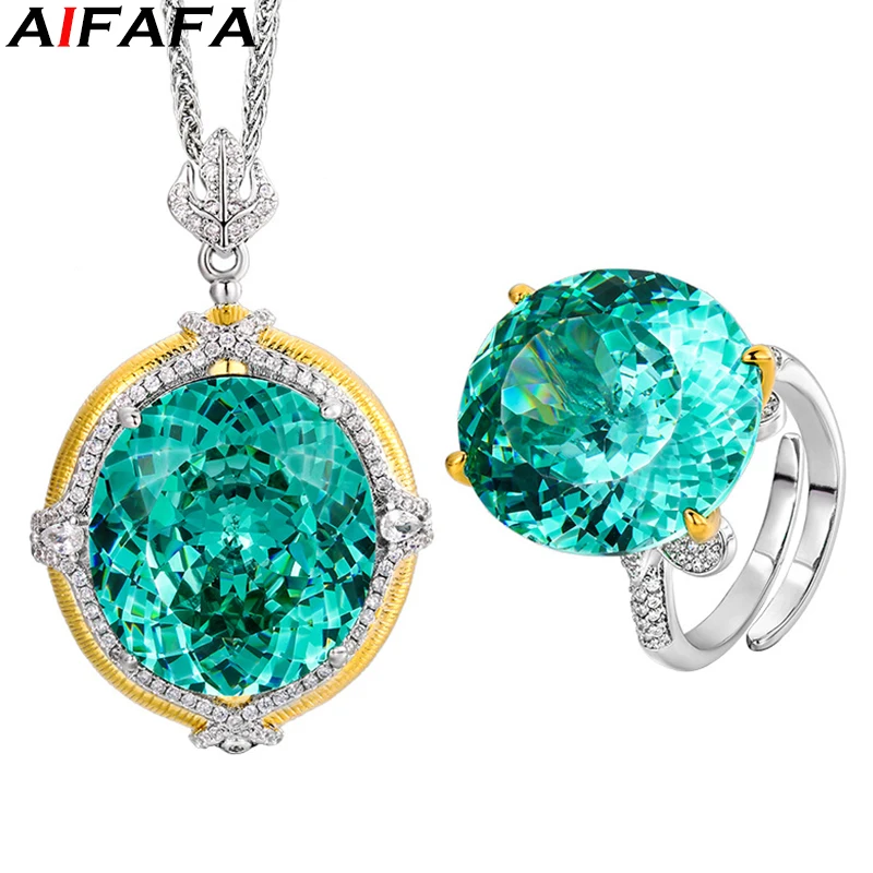 Hundred Cut Green Pendant Necklace Rings Sparkling 18*20mm Big Pendants Gem with 55cm Neck Chain Fashion Jewelry Accessories
Hundred Cut Green Pendant Necklace Rings Sparkling 18*20mm Big Pendants Gem with 55cm Neck Chain Fashion Jewelry Accessories