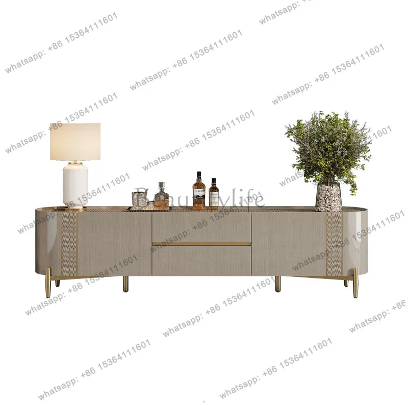 Italian light luxury solid wood TV cabinet, modern home living room decorative locker
Italian light luxury solid wood TV cabinet, modern home living room decorative locker