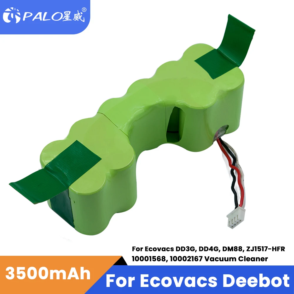 12V Ni-MH Battery Replacement for Ecovacs 10001568 10002167 DD3G DD4G DE5G DD35 DG710 DM88 ZJ1517-HFR Robotic Vacuum Cleaner
12V Ni-MH Battery Replacement for Ecovacs 10001568 10002167 DD3G DD4G DE5G DD35 DG710 DM88 ZJ1517-HFR Robotic Vacuum Cleaner
