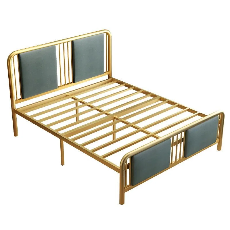 Modern simple, light luxury new Chinese wrought iron bed 1.2 meters 1.8 meters gold soft iron bed
Modern simple, light luxury new Chinese wrought iron bed 1.2 meters 1.8 meters gold soft iron bed