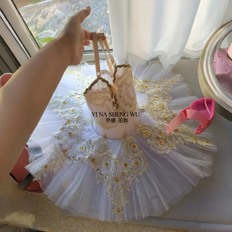 Детское профессиональное балетное танцевальное платье, юбка-пачка с изображением маленького лебедя для девочек, розовая, синяя, новогоднее агентство по выступлению
Детское профессиональное балетное танцевальное платье, юбка-пачка с изображением маленького лебедя для девочек, розовая, синяя, новогоднее агентство по выступлению