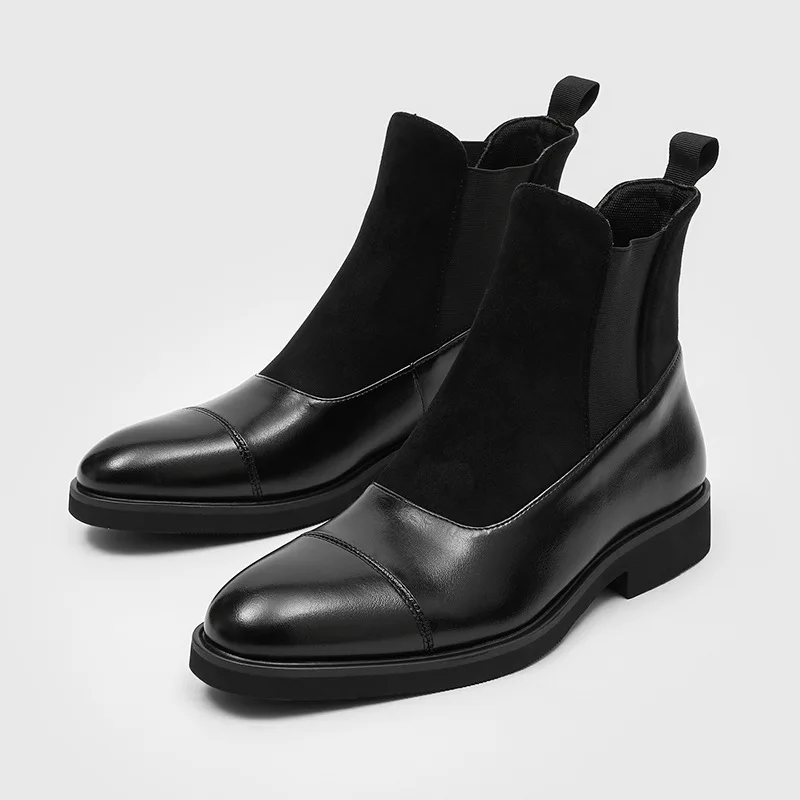 British style mens casual party prom chelsea boots slip-on cow suede leather shoes cowboy ankle boot black spring autumn botas
British style mens casual party prom chelsea boots slip-on cow suede leather shoes cowboy ankle boot black spring autumn botas