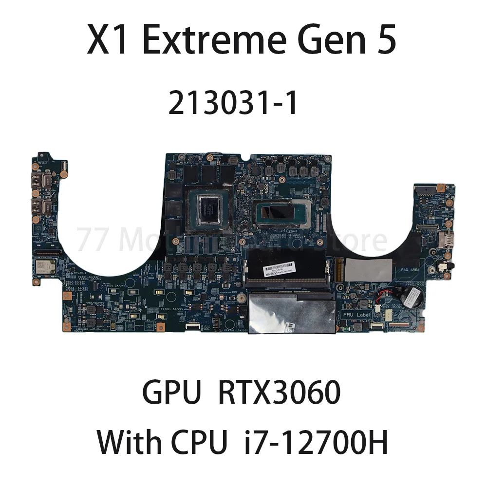 Laptop Motherboard For Lenovo ThinkPad X1 Extreme Gen 5 213031-1 With CPU i7-12800H GPU RTX3060 5B21J30605
Laptop Motherboard For Lenovo ThinkPad X1 Extreme Gen 5 213031-1 With CPU i7-12800H GPU RTX3060 5B21J30605