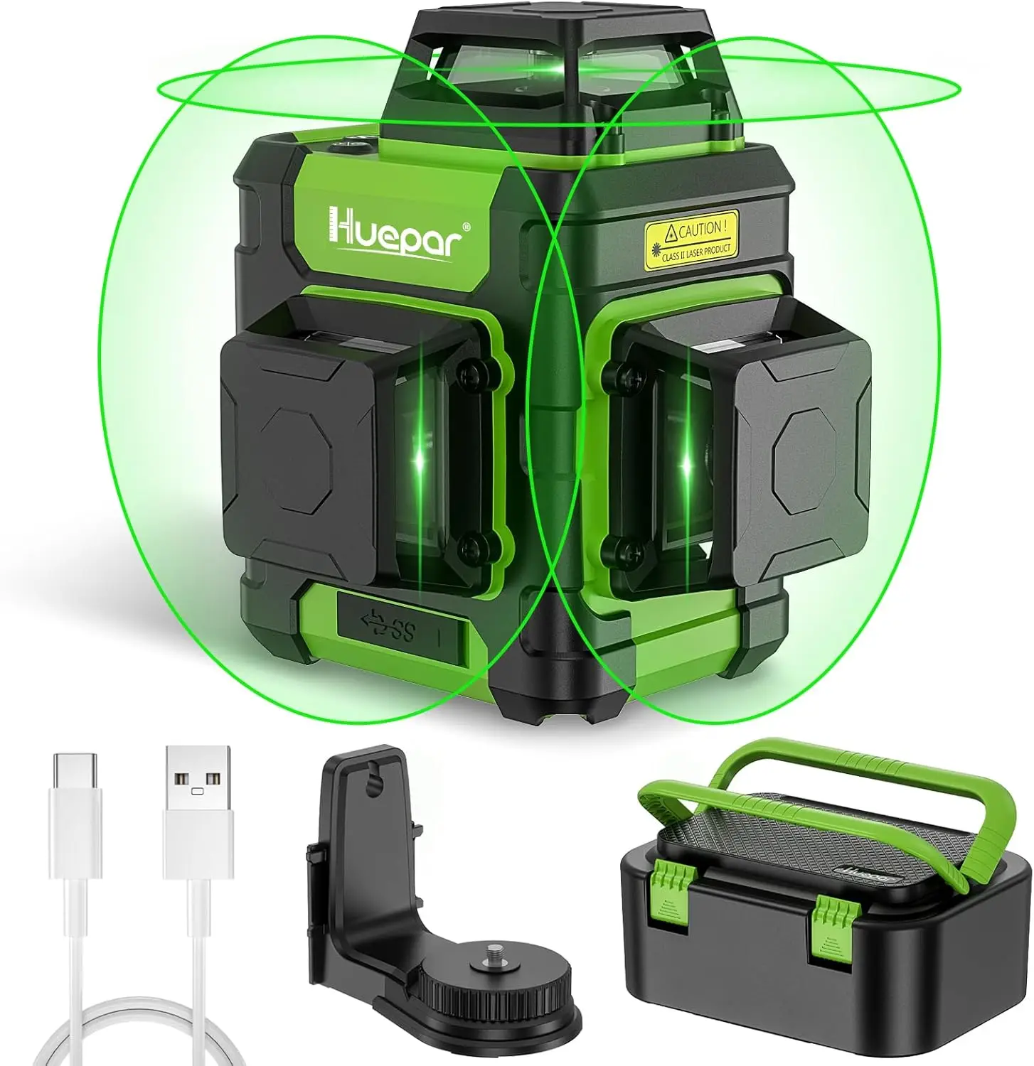 3D Self-Leveling Green Laser Level 3x360° Rechargeable with Magnetic Bracket & Hard Case
3D Self-Leveling Green Laser Level 3x360° Rechargeable with Magnetic Bracket & Hard Case