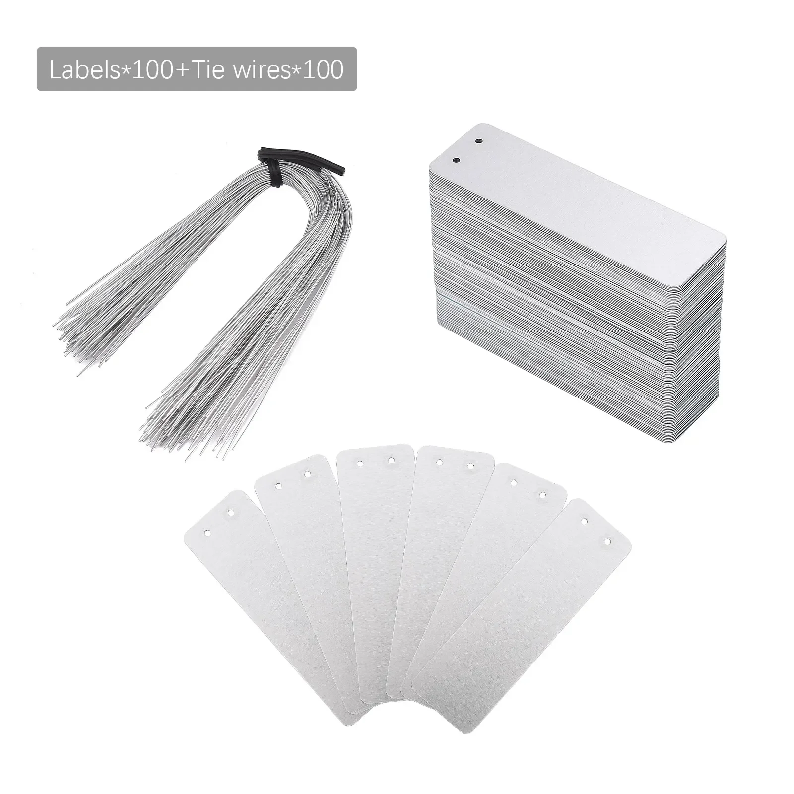 Aluminum Plant Label Tree Tags with Tie Wires Double-Sided Write On Tags for Plant Markers Outdoor Identification Greenhouse
Aluminum Plant Label Tree Tags with Tie Wires Double-Sided Write On Tags for Plant Markers Outdoor Identification Greenhouse