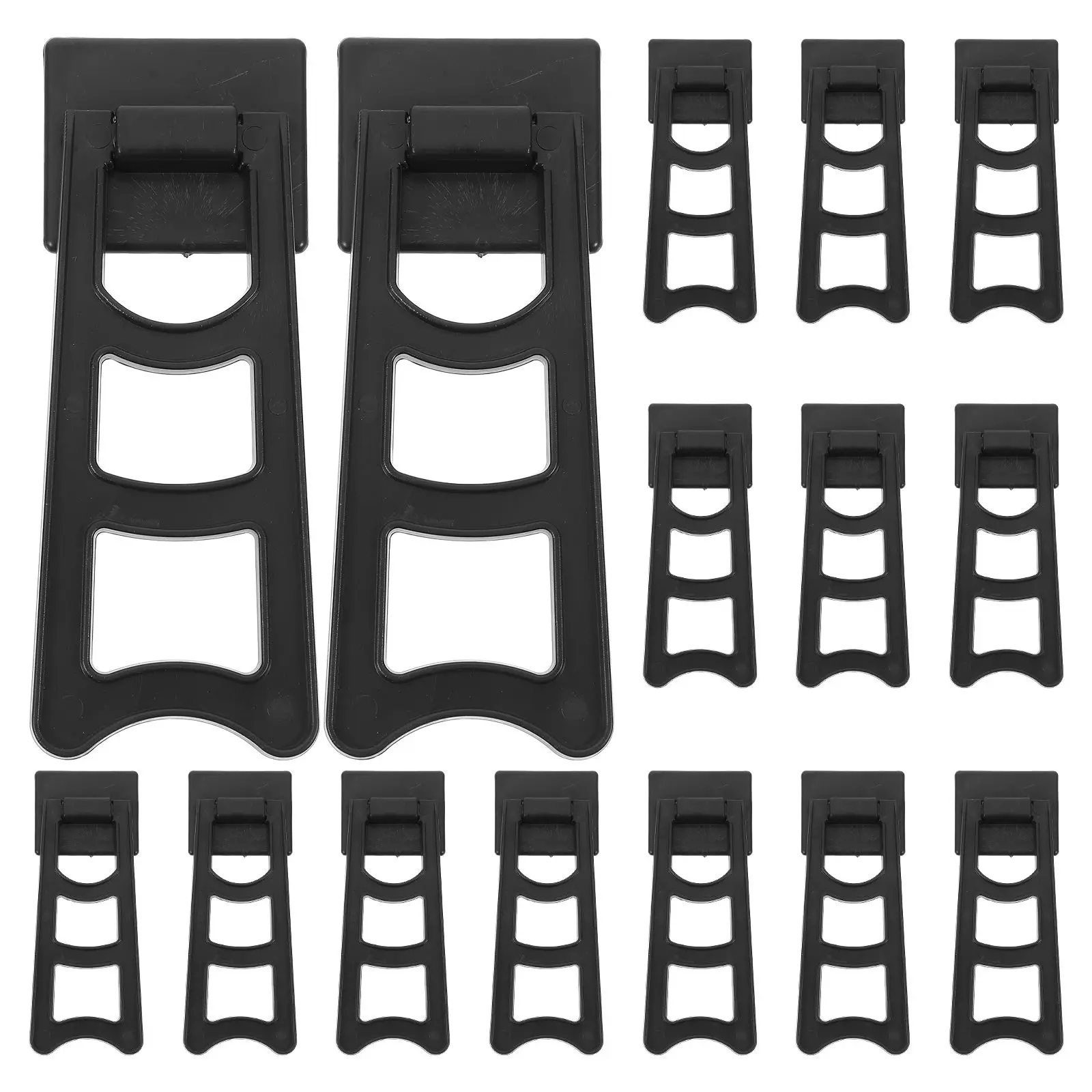 20 Pcs Photo Frame Stand Back Support Display Rack Easel Black Parts Smooth Edges Stable Structure Plastic Material Simple
20 Pcs Photo Frame Stand Back Support Display Rack Easel Black Parts Smooth Edges Stable Structure Plastic Material Simple