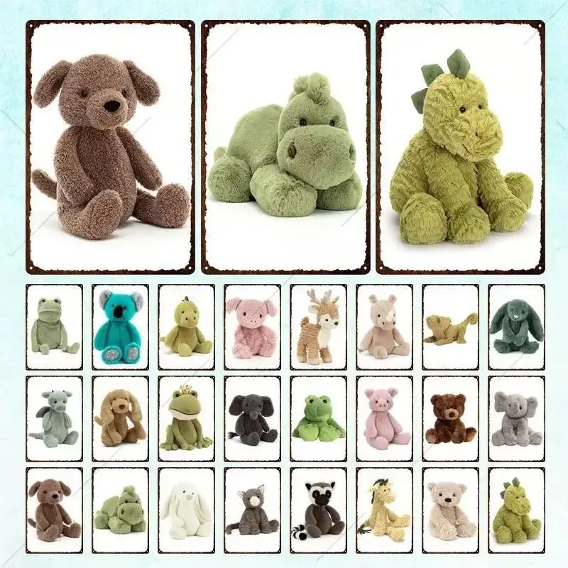 Cartoon Animals Doll Metal Tin Sign Bear Frog Rabbit Toy Cute Metal Posters Plates Nursery Kids Decor Metal Tin Wall Art Plaques
Cartoon Animals Doll Metal Tin Sign Bear Frog Rabbit Toy Cute Metal Posters Plates Nursery Kids Decor Metal Tin Wall Art Plaques