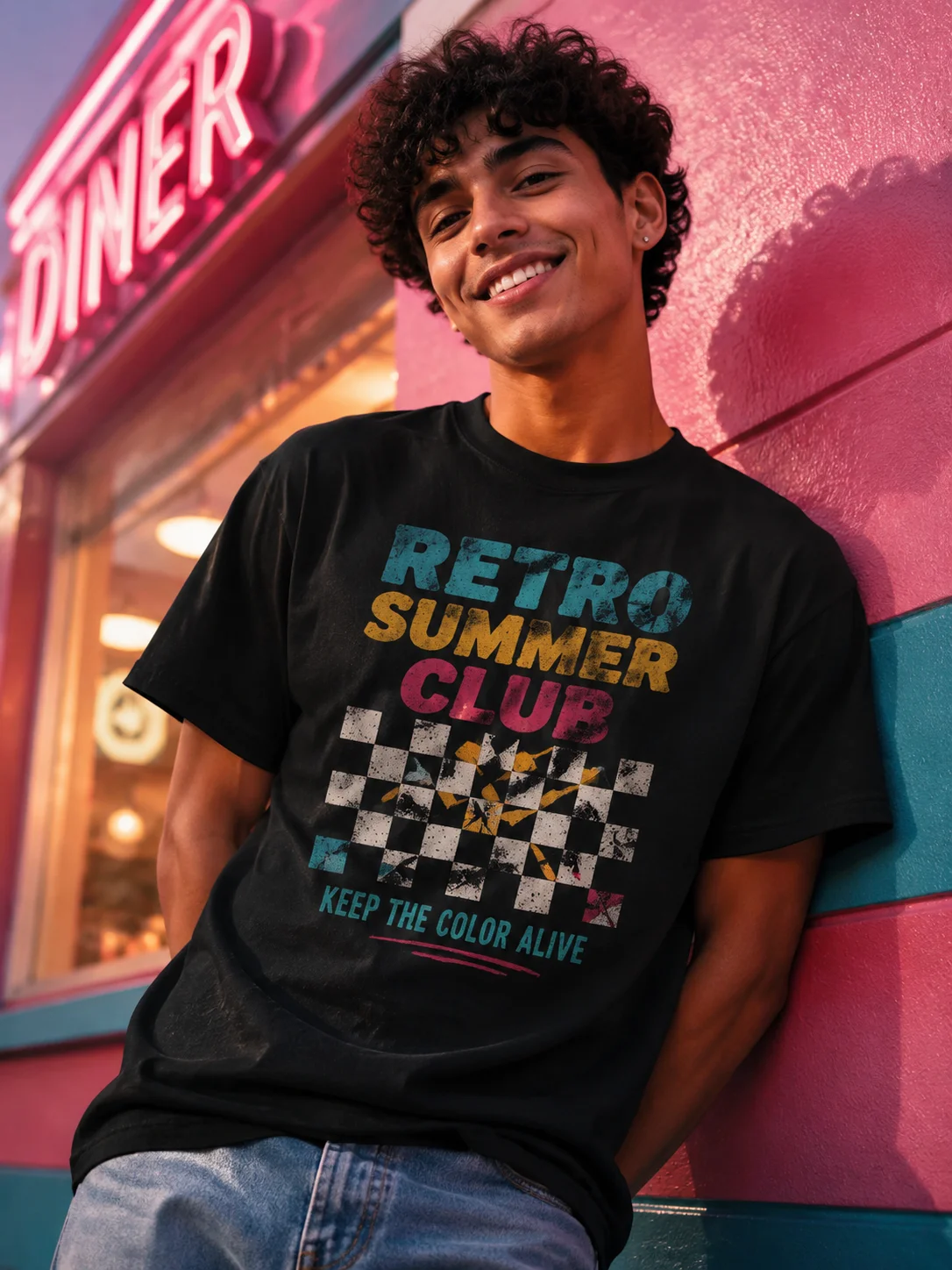 Men Graphic T Shirt Short Sleeve Loose 50% Cotton 50% Polyester Stretch Fabric Retro Summer Checkerboard Print Casual for Daily
Men Graphic T Shirt Short Sleeve Loose 50% Cotton 50% Polyester Stretch Fabric Retro Summer Checkerboard Print Casual for Daily