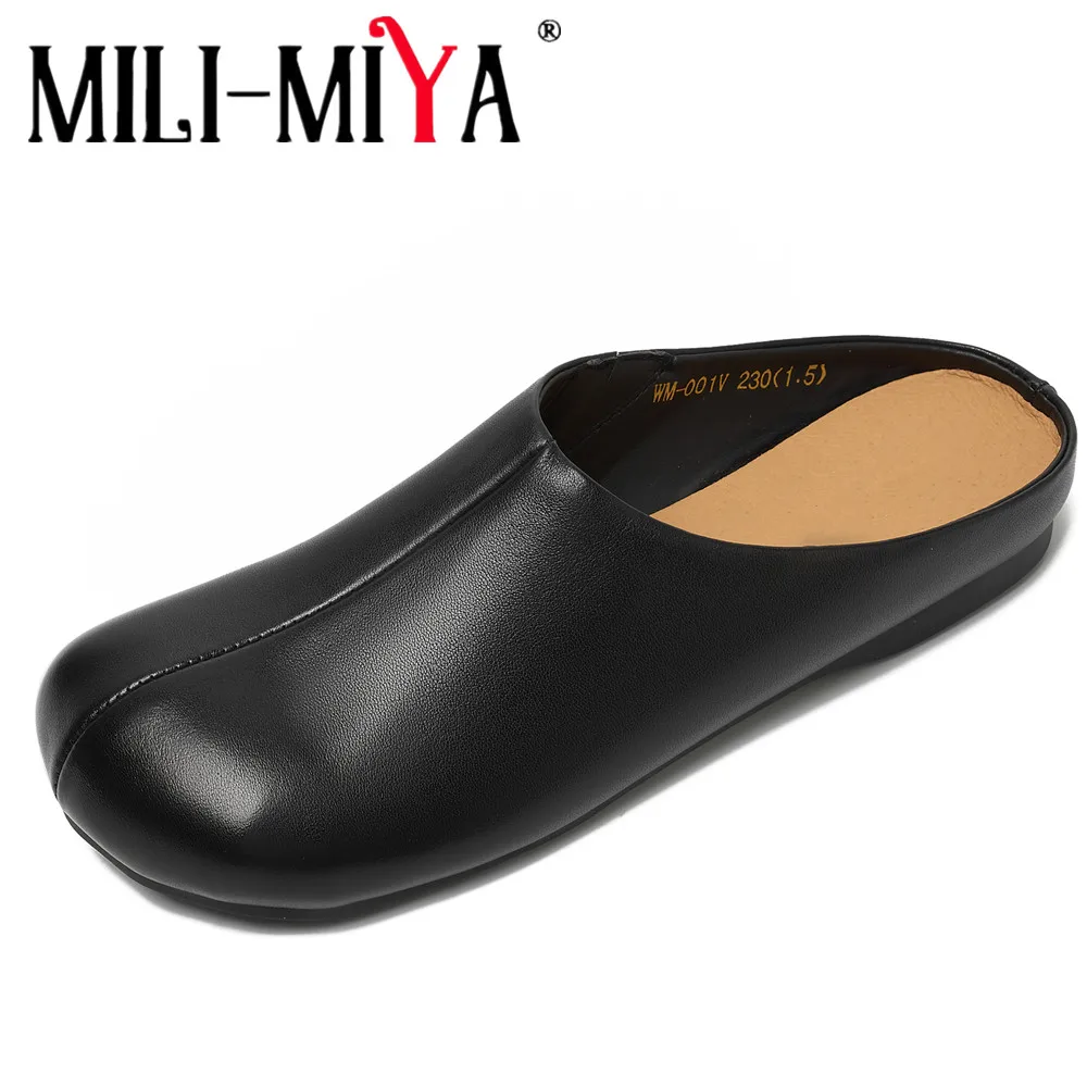 MILI-MIYA Women's Round Toe Splicing Upper With Cow Leather Flats Big Size 35-40 Slip On Casual Street Shoes For Ladies
MILI-MIYA Women's Round Toe Splicing Upper With Cow Leather Flats Big Size 35-40 Slip On Casual Street Shoes For Ladies
