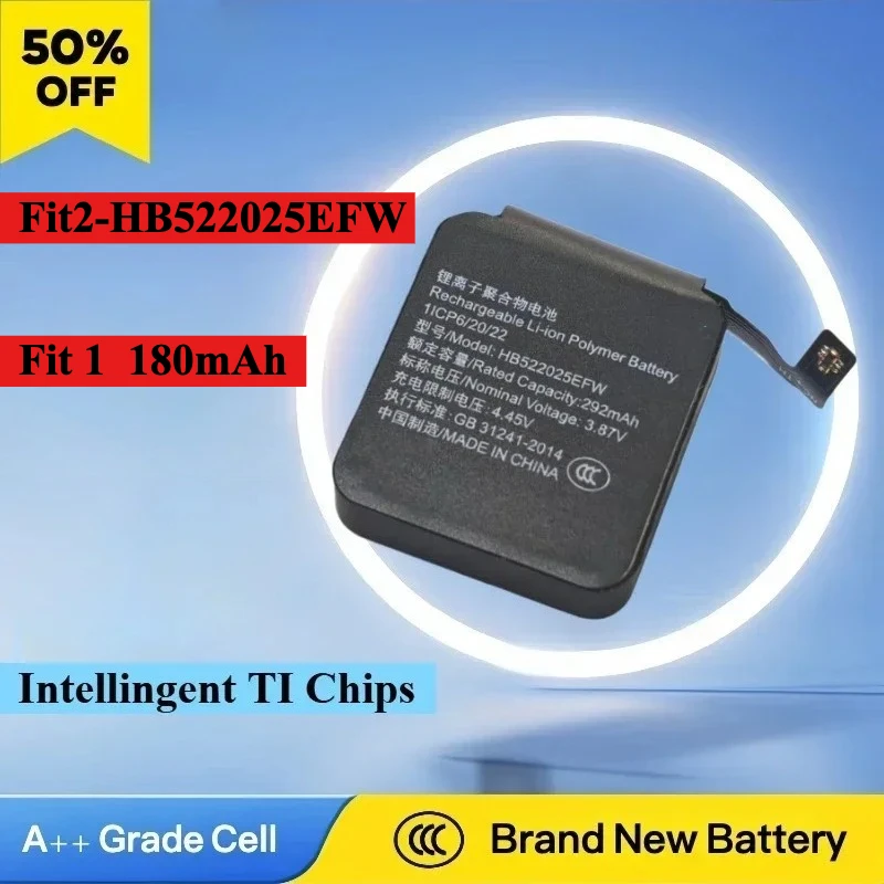 New Battery SmartWatch Battery for Huawei Watch Fit 2 New HB522025EFW YDA-B19S/B19V TIA-B29, Fit TIA-B19/B29/B39 HB351731EFW
New Battery SmartWatch Battery for Huawei Watch Fit 2 New HB522025EFW YDA-B19S/B19V TIA-B29, Fit TIA-B19/B29/B39 HB351731EFW