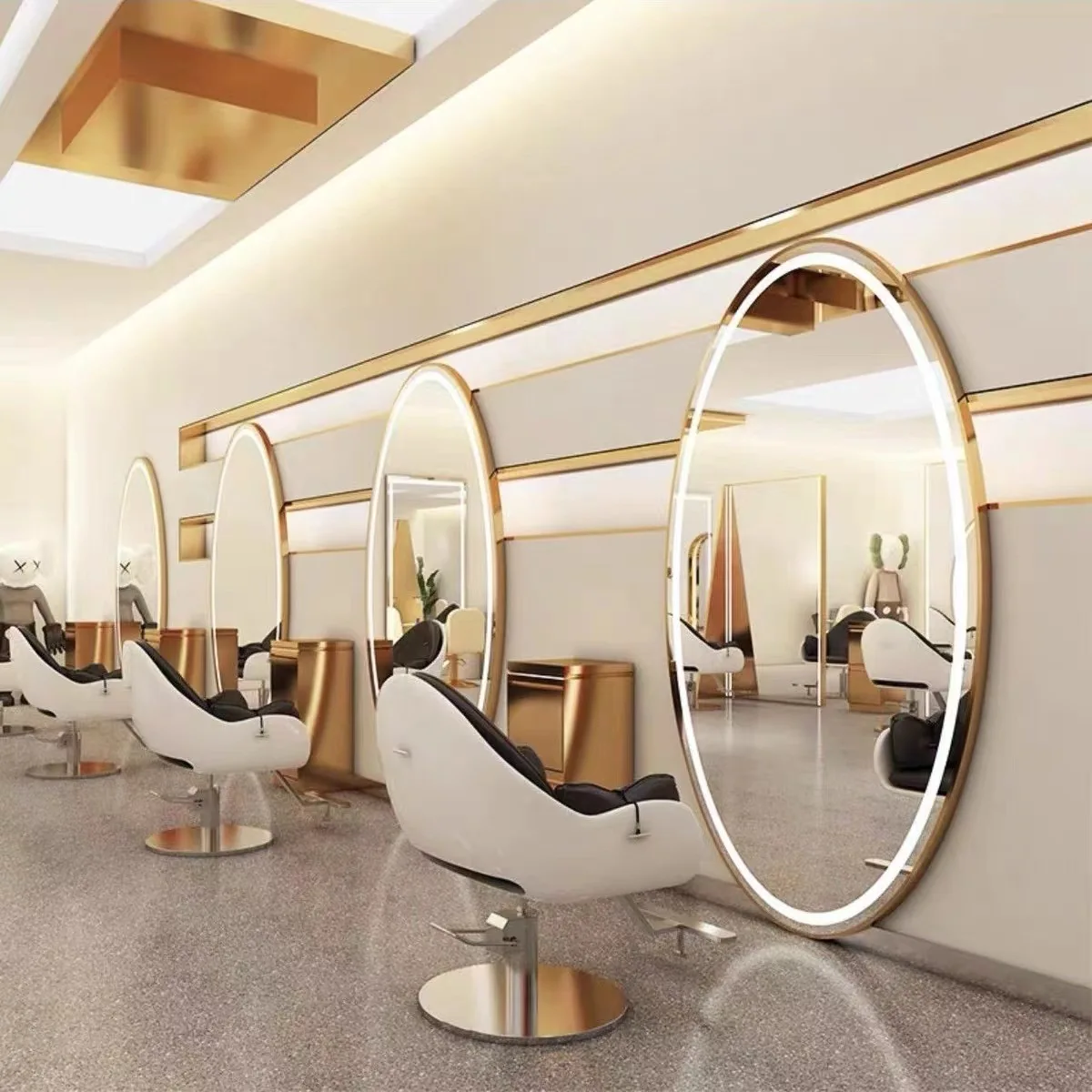 Barber shop hair salon special full body mirror led lamp table wall-mounted single-sided wall
Barber shop hair salon special full body mirror led lamp table wall-mounted single-sided wall