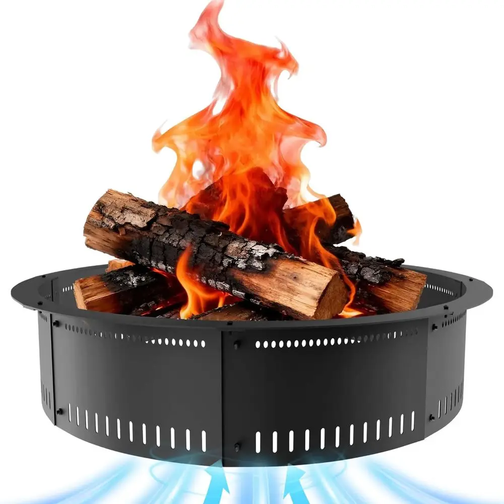 48-Inch Outdoor Fire Pit Liner with Airflow Design for Efficient Burning and Durable Construction, Ideal for Camping
48-Inch Outdoor Fire Pit Liner with Airflow Design for Efficient Burning and Durable Construction, Ideal for Camping