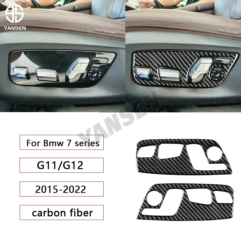 Carbon Fiber For BMW 7 Series G11 G12 2015-2022 Front Seat Adjustment Panel Interior Cover Stickers
Carbon Fiber For BMW 7 Series G11 G12 2015-2022 Front Seat Adjustment Panel Interior Cover Stickers