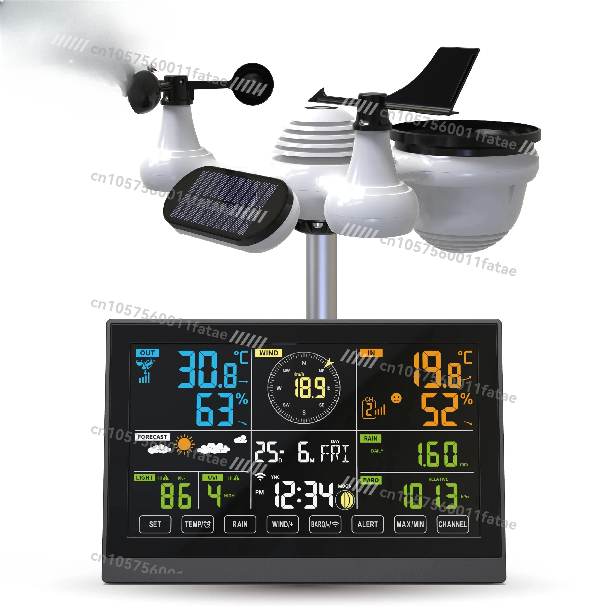 Hygrometer Home Professional Weather Station Digital Thermometer for Outdoor WiFi Wireless 10.2 Inch
Hygrometer Home Professional Weather Station Digital Thermometer for Outdoor WiFi Wireless 10.2 Inch