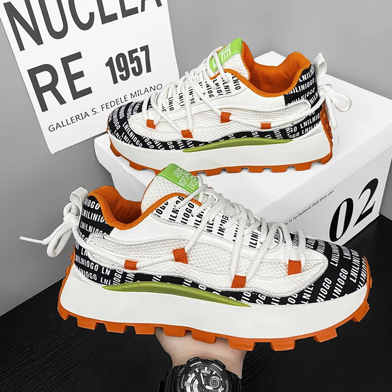 Thick Sole Fashion Running Shoes Outdoor Jogging Sneakers Breathable Comfortable Men's and Women's Fitness Training Shoes
Thick Sole Fashion Running Shoes Outdoor Jogging Sneakers Breathable Comfortable Men's and Women's Fitness Training Shoes