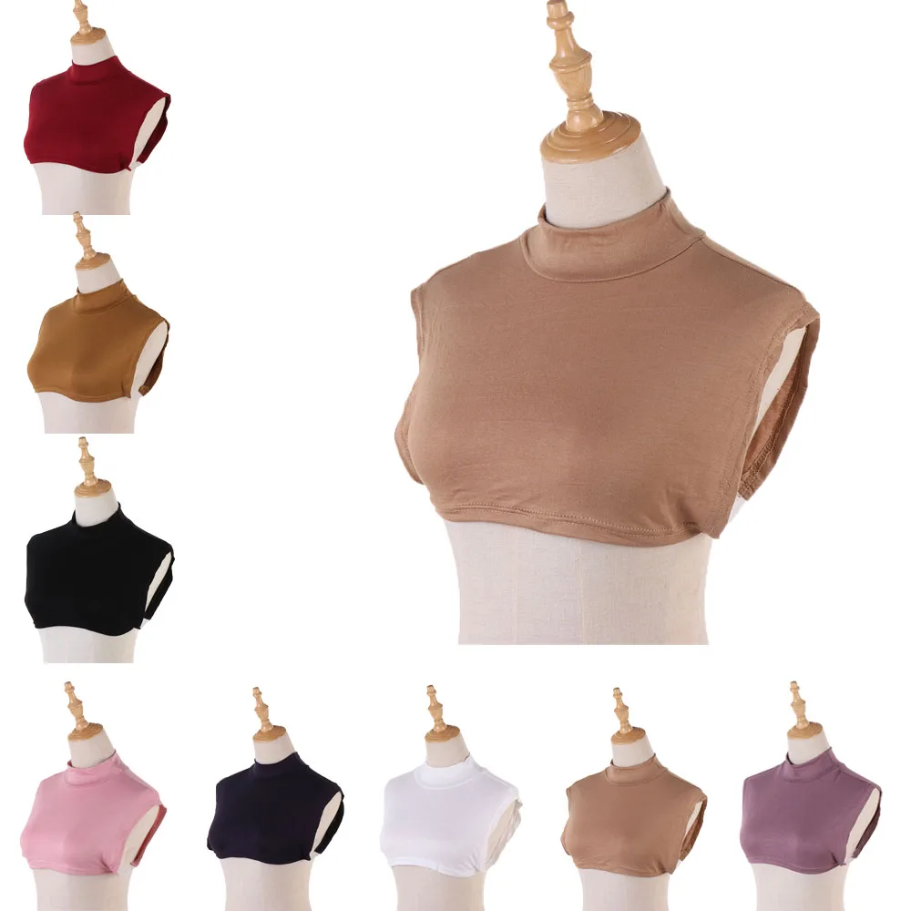 Women Modal Turtleneck Fake Collar Islamic Hijab Solid Color Full Neck Half Top Blouse Solid Detachable High Collar Neck Warmer
Women Modal Turtleneck Fake Collar Islamic Hijab Solid Color Full Neck Half Top Blouse Solid Detachable High Collar Neck Warmer
