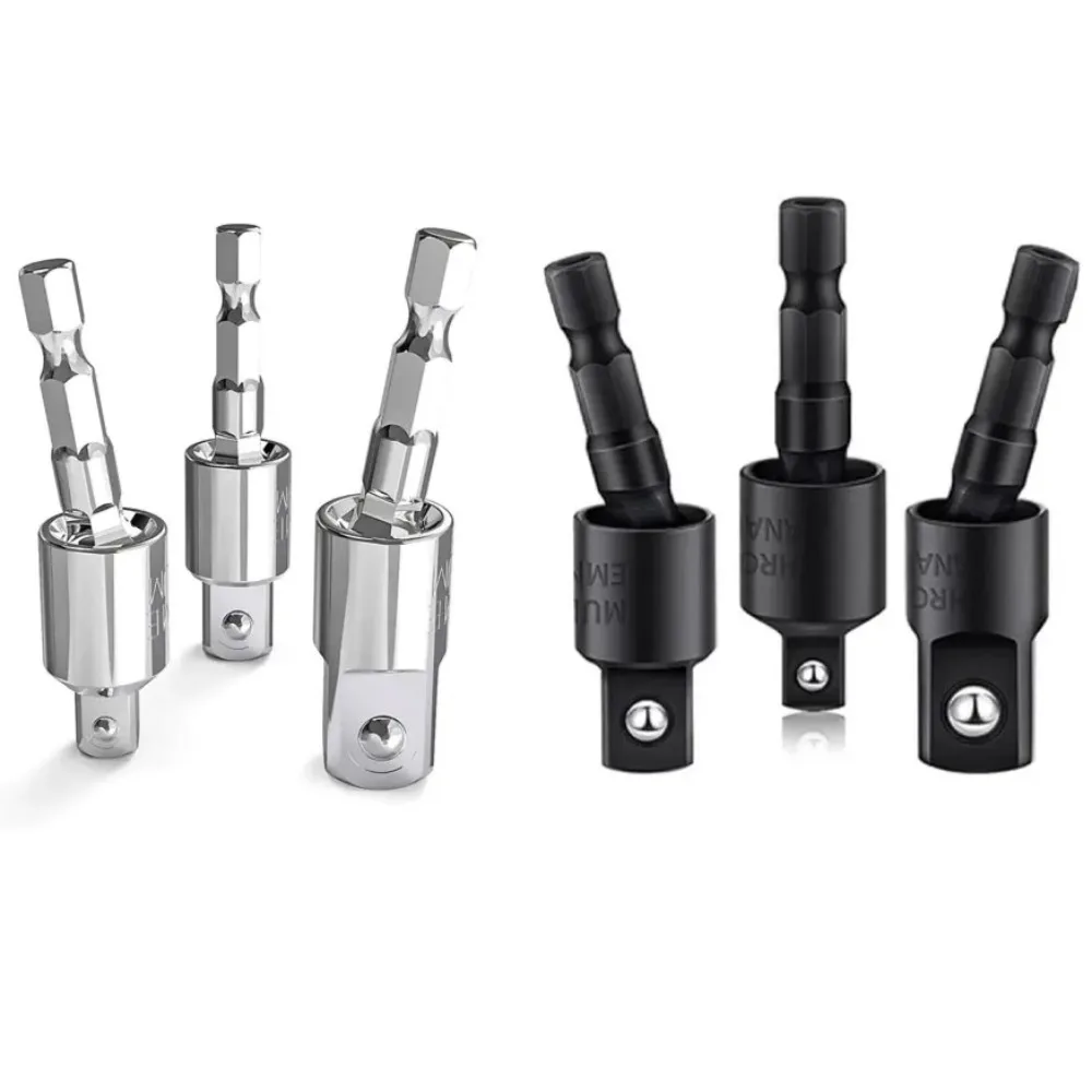 360 ° Набор вращающихся адаптеров для электродрели: шестигранный хвостовик на квадратные головки 1/4, 3/8, 1/2 дюйма, соединительный стержень-инструмент
360 ° Набор вращающихся адаптеров для электродрели: шестигранный хвостовик на квадратные головки 1/4, 3/8, 1/2 дюйма, соединительный стержень-инструмент