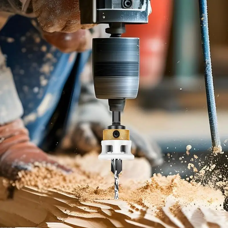 Counter Sink Drill Bit For Wood 4X Adjustable Depth Drill Bit Set 1/4 Inch Hex Shank Heavy Duty Quick Change Tool For
Counter Sink Drill Bit For Wood 4X Adjustable Depth Drill Bit Set 1/4 Inch Hex Shank Heavy Duty Quick Change Tool For