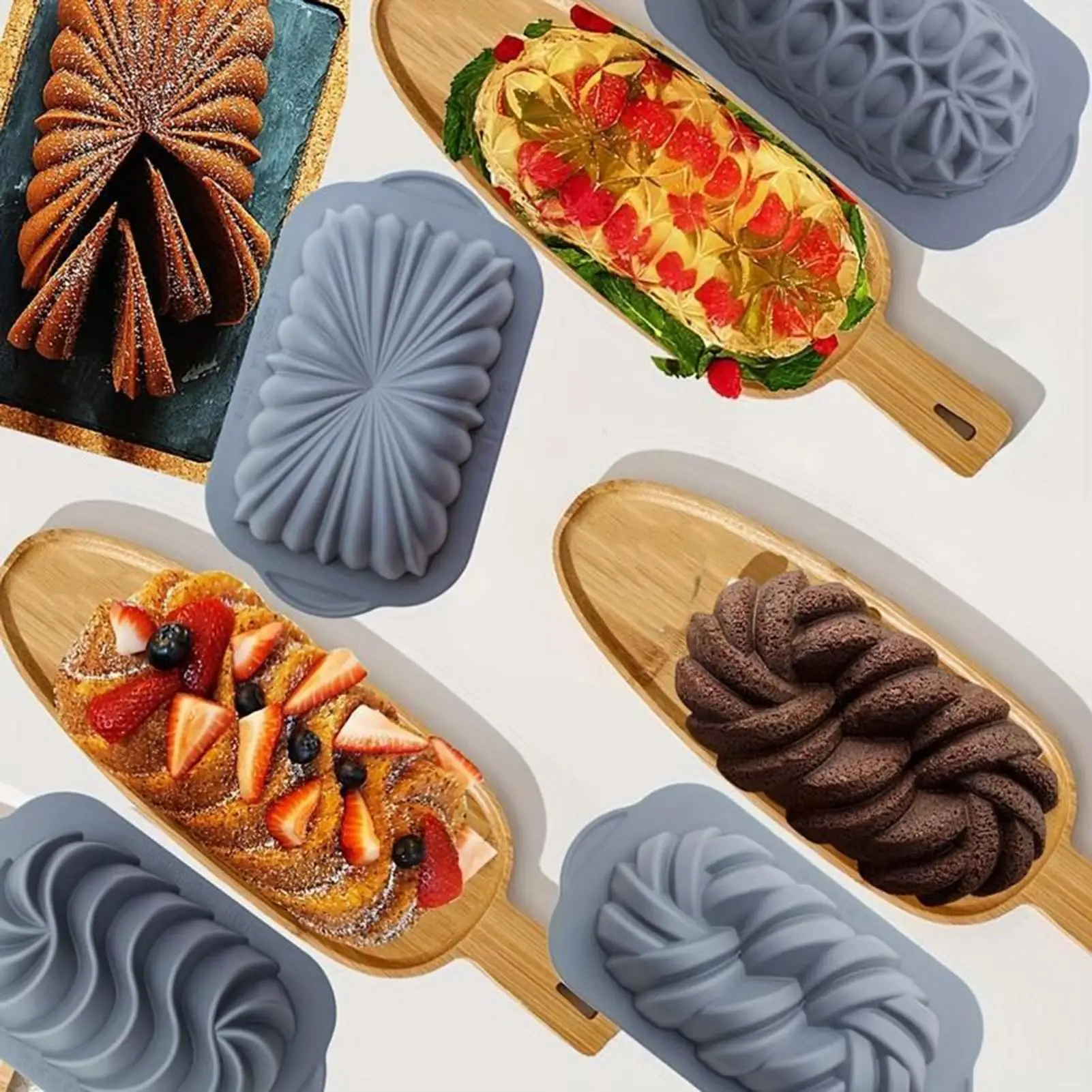 Silicone Bread Pan Non-Stick Bread Pans For Baking 4 Pieces Microwave-Safe Kitchen Mold For Treats Brownies Cakes Meatloaf
Silicone Bread Pan Non-Stick Bread Pans For Baking 4 Pieces Microwave-Safe Kitchen Mold For Treats Brownies Cakes Meatloaf
