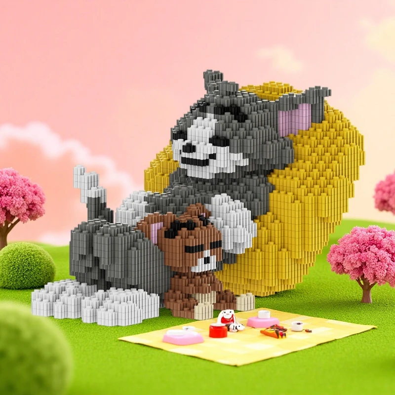 15 см строительные блоки с изображением кота и мышки, игрушка для сборки мелких частиц, 3D украшение для рабочего стола для мальчиков и девочек, подарки на день рождения
15 см строительные блоки с изображением кота и мышки, игрушка для сборки мелких частиц, 3D украшение для рабочего стола для мальчиков и девочек, подарки на день рождения