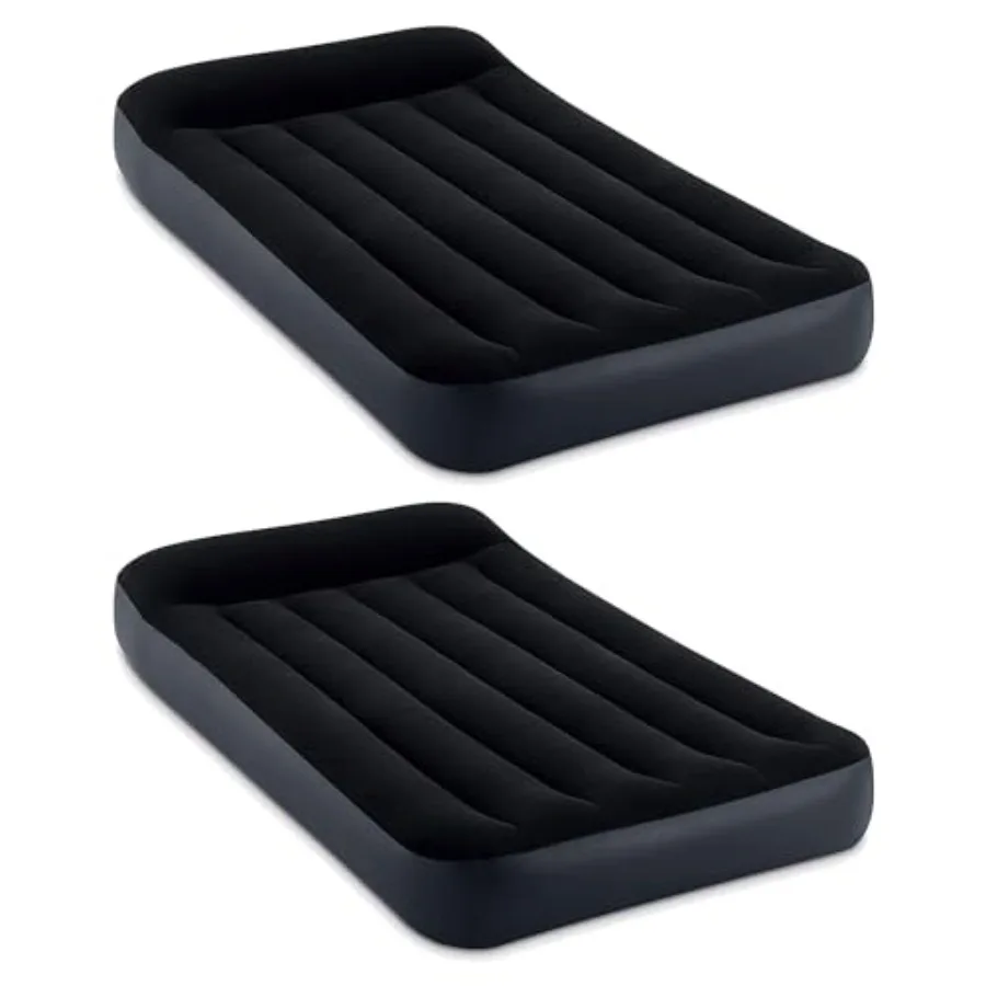 Intex Dura Beam Pillow Rest Classic Inflatable Blow Up Mattress Air Bed with Internal Built in Pump Twin 2 Pack
Intex Dura Beam Pillow Rest Classic Inflatable Blow Up Mattress Air Bed with Internal Built in Pump Twin 2 Pack