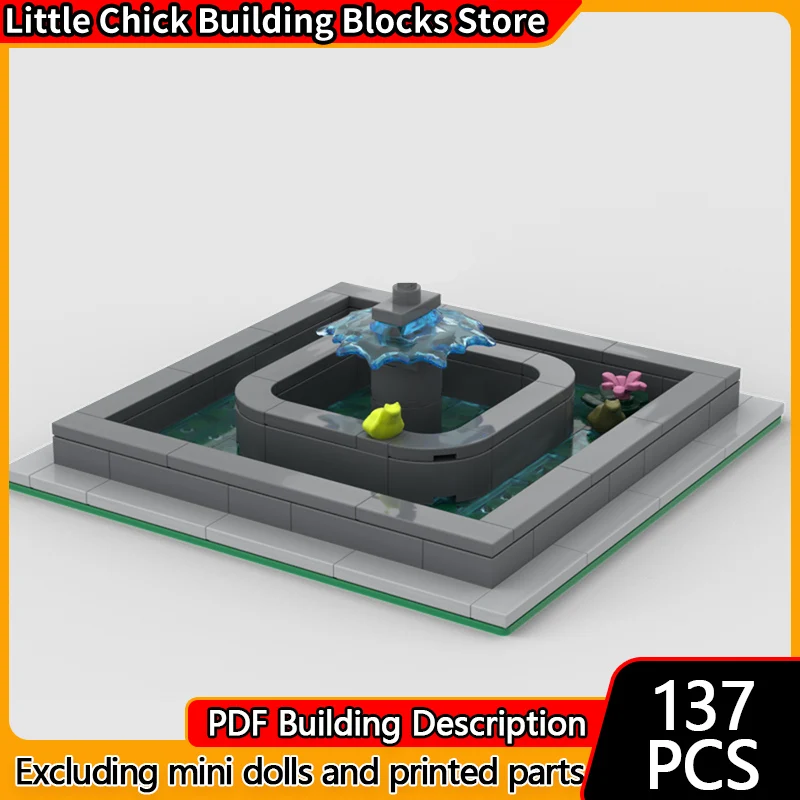 City Street View Model MOC Building Bricks City Park Fountain Modular Technology Children Holiday Gifts Assemble Toys Suit
City Street View Model MOC Building Bricks City Park Fountain Modular Technology Children Holiday Gifts Assemble Toys Suit