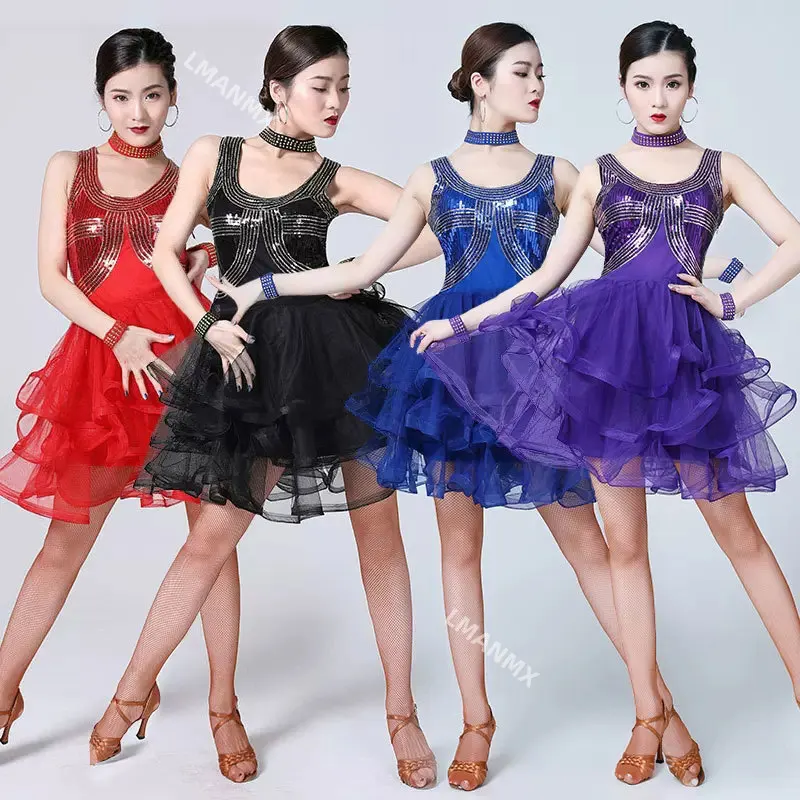 Spring Summer New Latin Dance Dress for Women Cha Cha Dance Costumes Modern Fashion Big Swing Dance Clothes
Spring Summer New Latin Dance Dress for Women Cha Cha Dance Costumes Modern Fashion Big Swing Dance Clothes