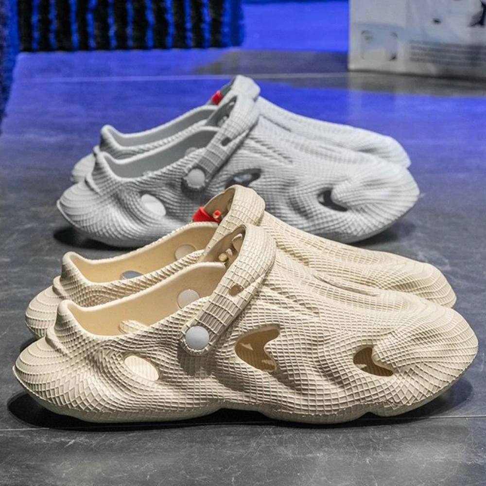 Fashion Solid Color Slipper Men Textured Anti-slip Bow-toe Sandals Irregular Casual Outdoor Slipper Outdoor
Fashion Solid Color Slipper Men Textured Anti-slip Bow-toe Sandals Irregular Casual Outdoor Slipper Outdoor