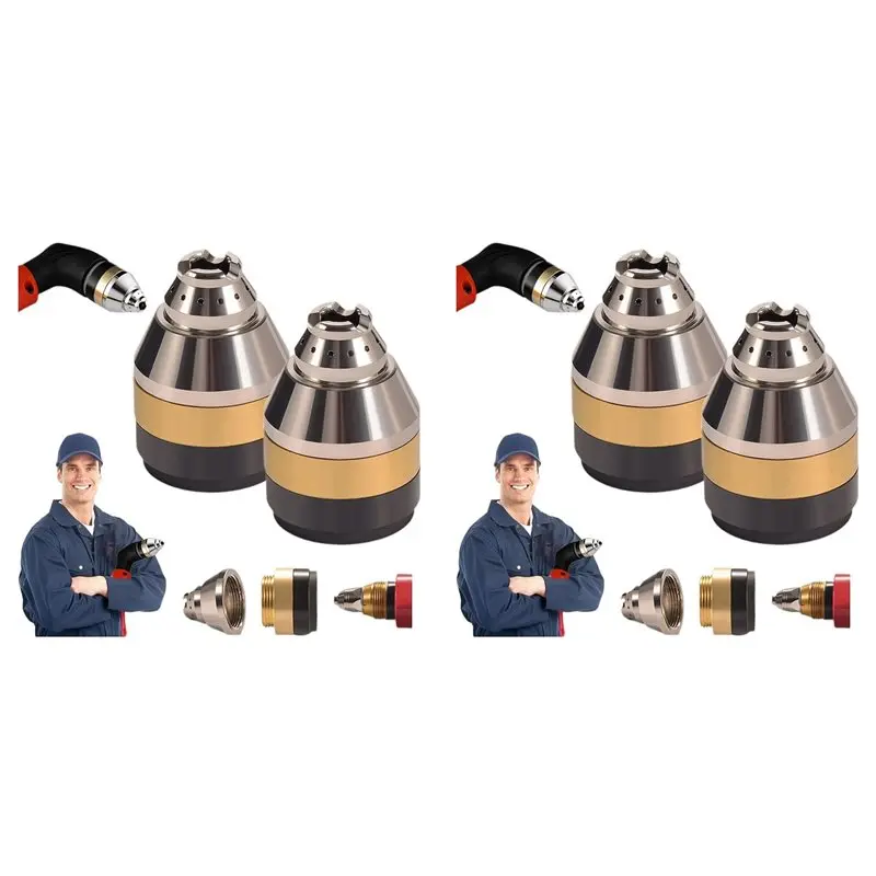 P80 Plasma Cutting Nozzle Protective Cover, Plasma Cutter Tips Electrodes Cover, Contactable Protective Cover (4Pcs)-AT30
P80 Plasma Cutting Nozzle Protective Cover, Plasma Cutter Tips Electrodes Cover, Contactable Protective Cover (4Pcs)-AT30