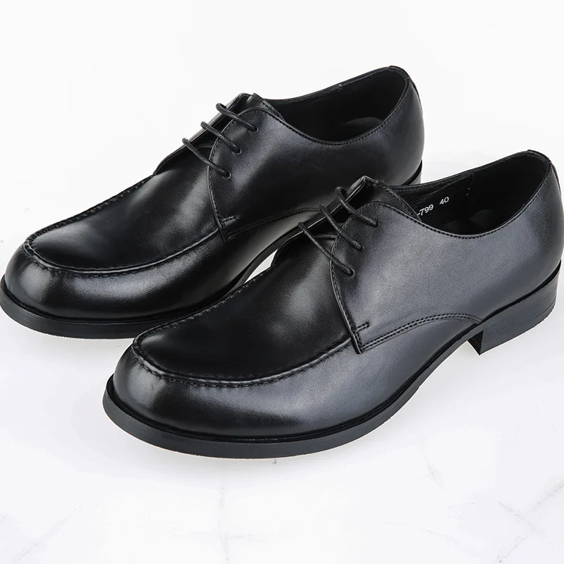 Men's Leather Shoes Round Toe Pure Cowhide for Formal Wear Work Wear and Wedding Shoes Pure Leather
Men's Leather Shoes Round Toe Pure Cowhide for Formal Wear Work Wear and Wedding Shoes Pure Leather