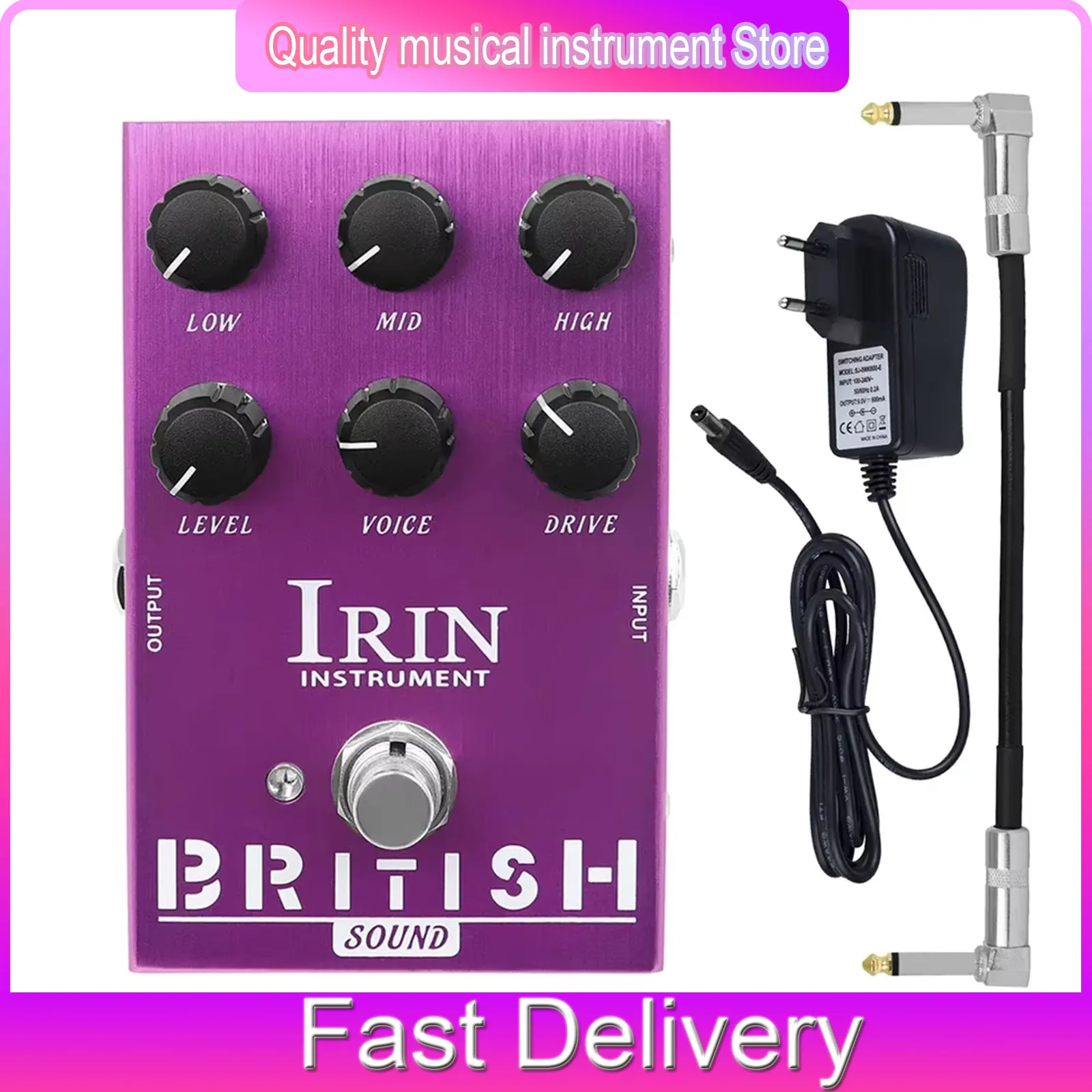 IRIN AN-31 Guitar Effects Pedal BRITISH Sound Overdrive Blues Amplifier Simulator Effect Breaker Overdirve Roar Plexi Pedal
IRIN AN-31 Guitar Effects Pedal BRITISH Sound Overdrive Blues Amplifier Simulator Effect Breaker Overdirve Roar Plexi Pedal