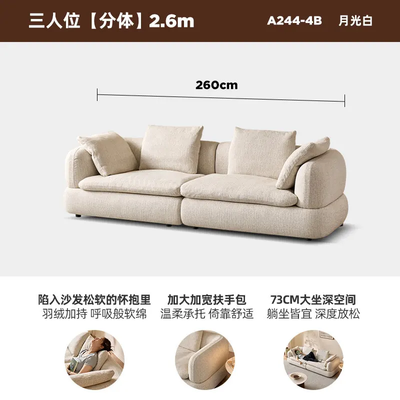 XL Lazy Style Fabric Sofa Small Apartment Simple Straight Fabric Moon Sofa
XL Lazy Style Fabric Sofa Small Apartment Simple Straight Fabric Moon Sofa